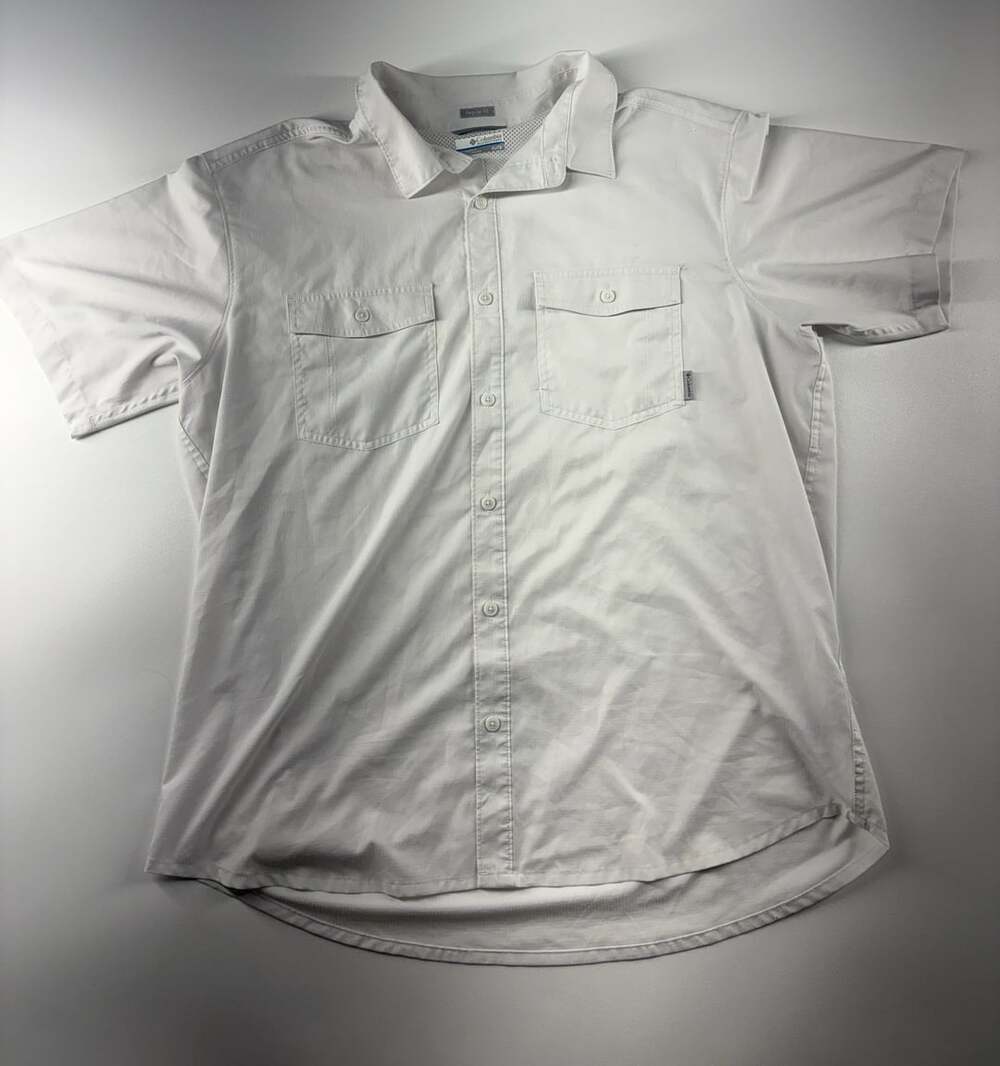 Columbia Men's Silver Ridge Lite Short Sleeve Button Down Shirt White